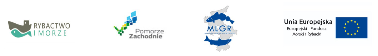 Logotypy dofinansowania UE – Rybactwo i Morze, Pomorze Zachodnie, MLGR, Unia Europejska