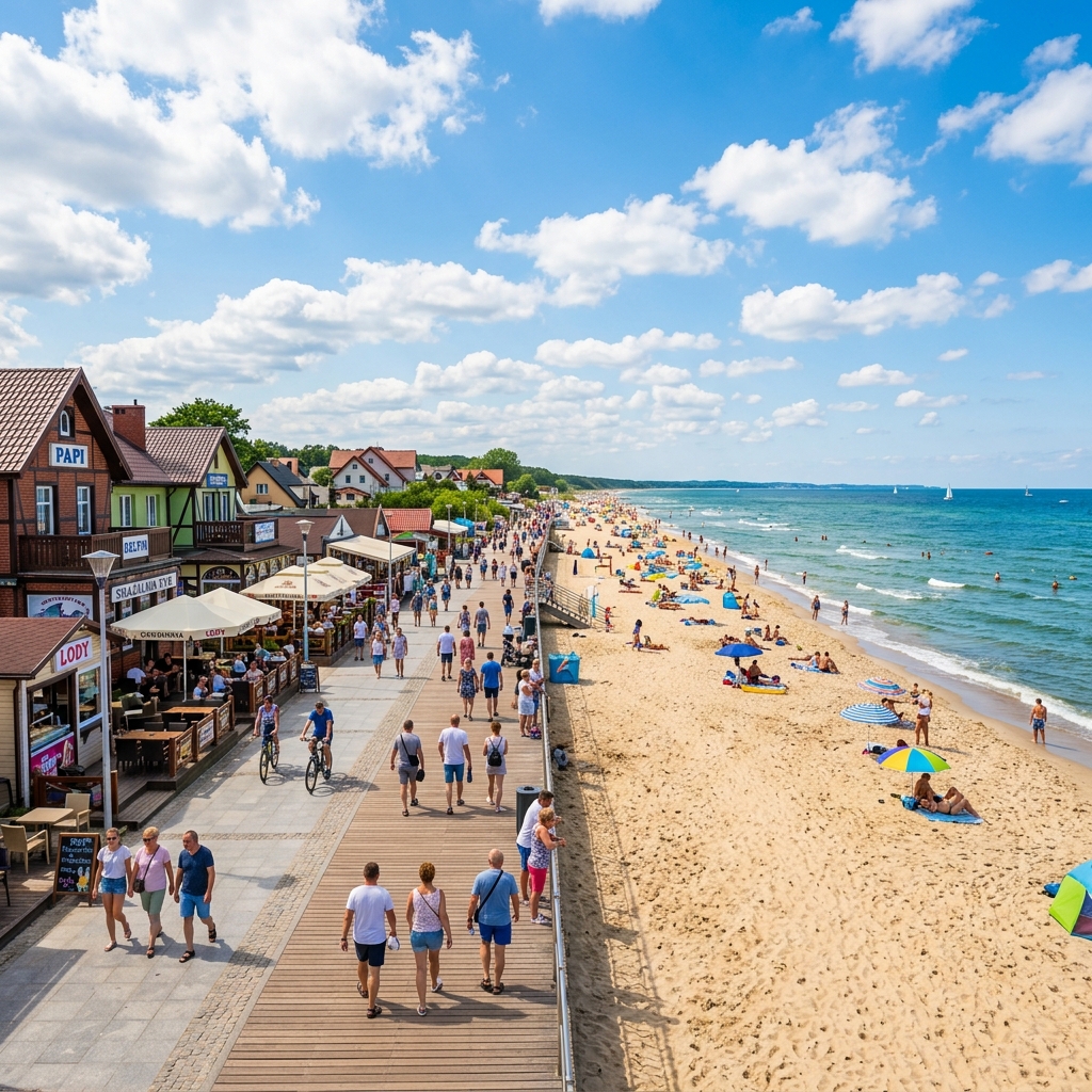 Promenada i plaża Sarbinowo